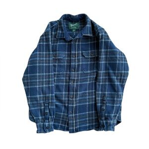 Woolrich Green Label Plaid Shirt Jacket Large Mens